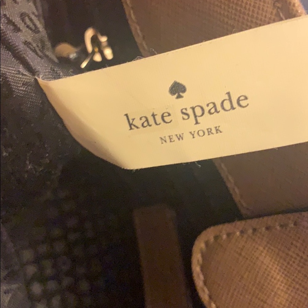 Tan and Black Kate Spade Handbag - Picture 5 of 8